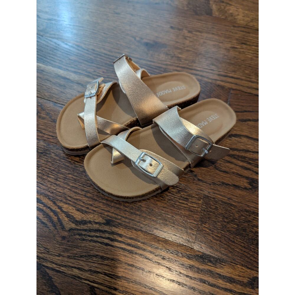 NWOB Steve Madden Toddler Girls Rose Gold Sandals